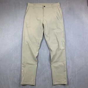 Lululemon Mens Pants 32 Beige Chino Commission Pant Classic Warpstreme 32x31